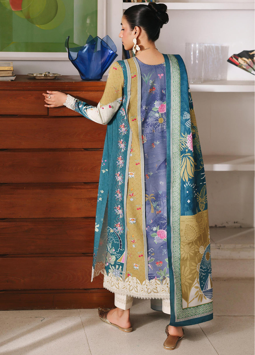 Qprints By Qalamkar Unstitched Linen Printed 3 Piece Suits QLM25PW QW-10 A Alina - Winter Collection
