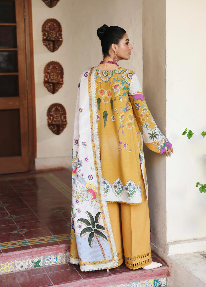 Qprints By Qalamkar Unstitched Linen Printed 3 Piece Suits QLM25PW QW-07 A Celina - Winter Collection
