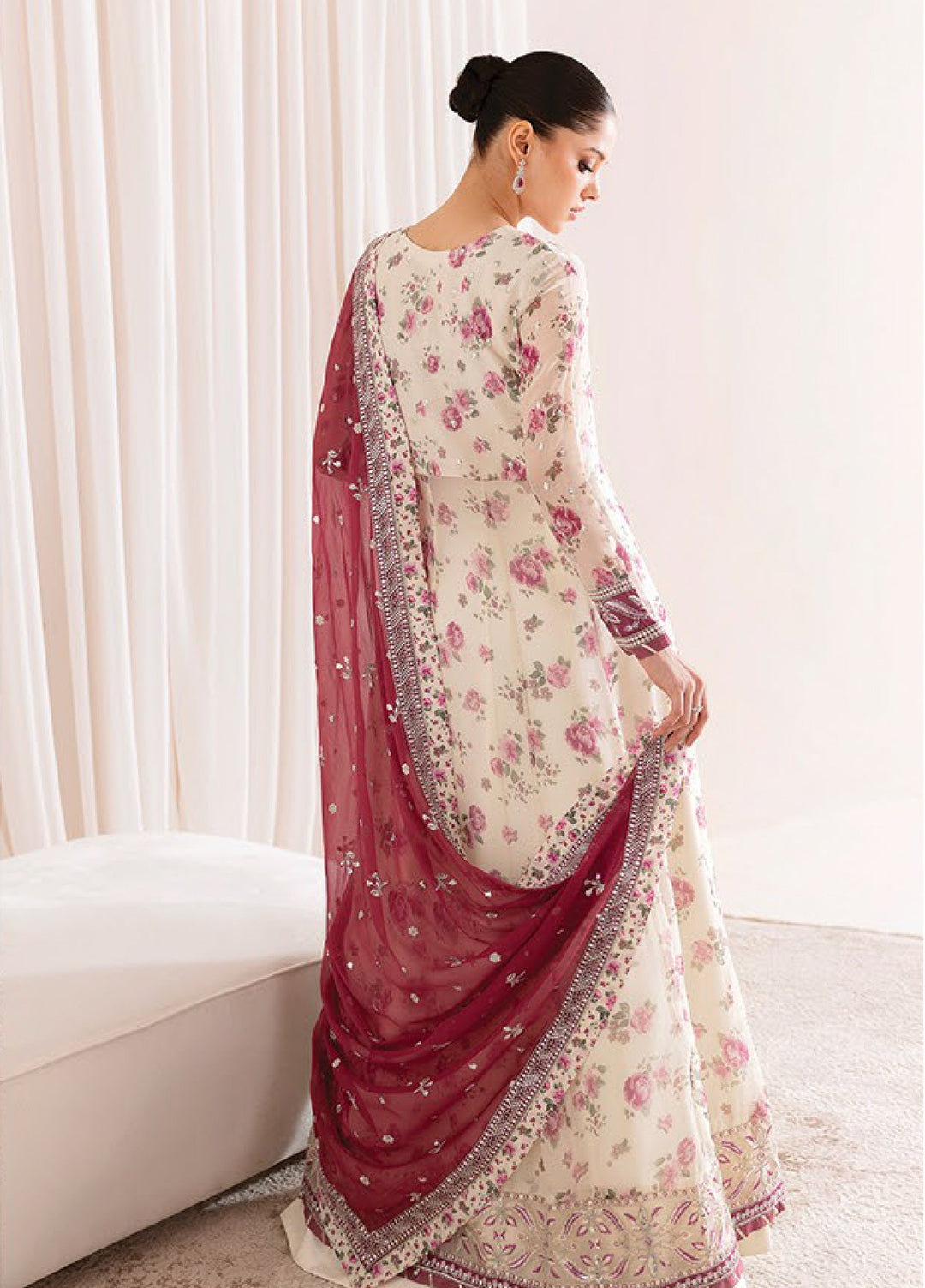 Xenia Formals Unstitched Embroidered Chiffon 3 Piece Suits XE25FU D-02 Dameera - Formal Collection