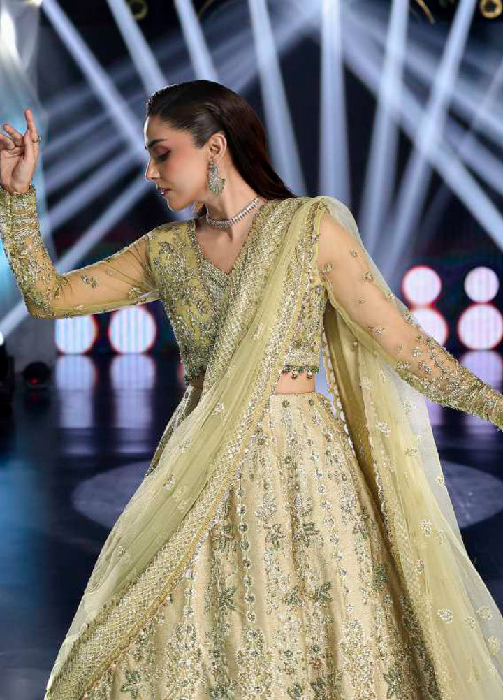 Stardom by Elaf Unstitched Luxury Formals Embroidered Net 3 Piece Suits  EL25SF D-ESH-07 Mint Majesty - Formal Collection