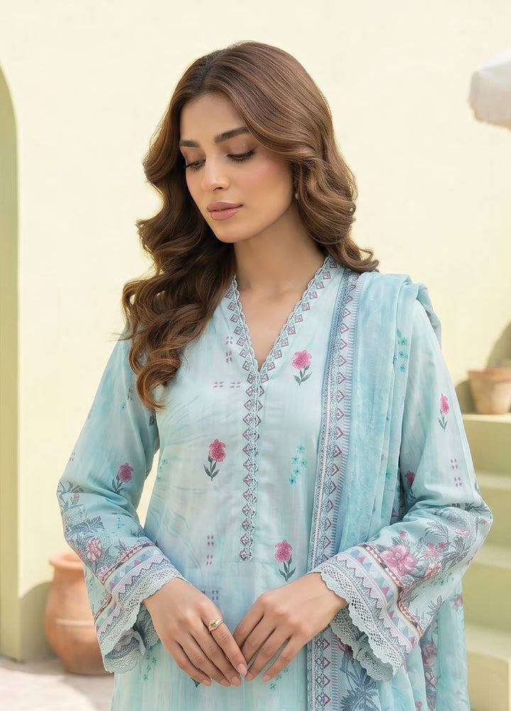 Lakhany Unstitched Printed Lawn 3 Piece Suit LSM26ULP LG-RL-0460 - Casual Collection