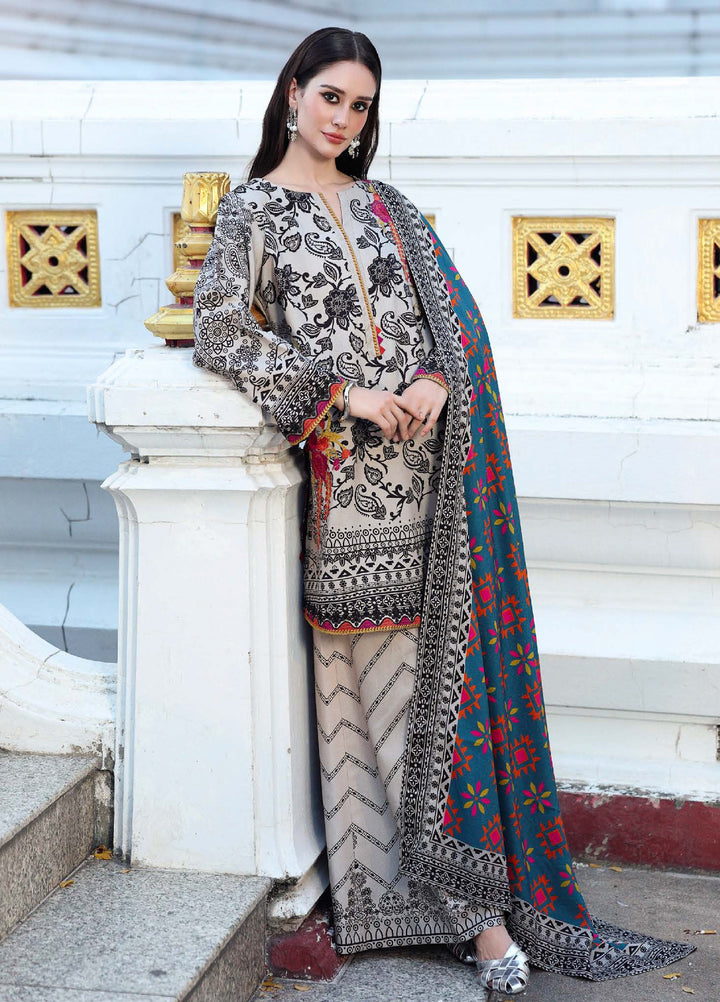 Combination by Charizma Unstitched Winter Collection Vol-02 Linen Printed 3 Piece Suits CZ25CW CCW6-19 - Winter Collection
