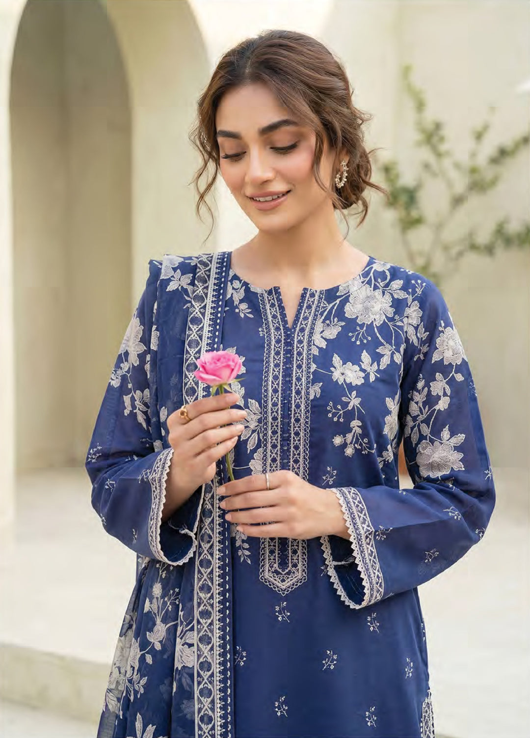 Lakhany Unstitched Printed Lawn 3 Piece Suit LSM26ULP LG-MM-1041 - Casual Collection