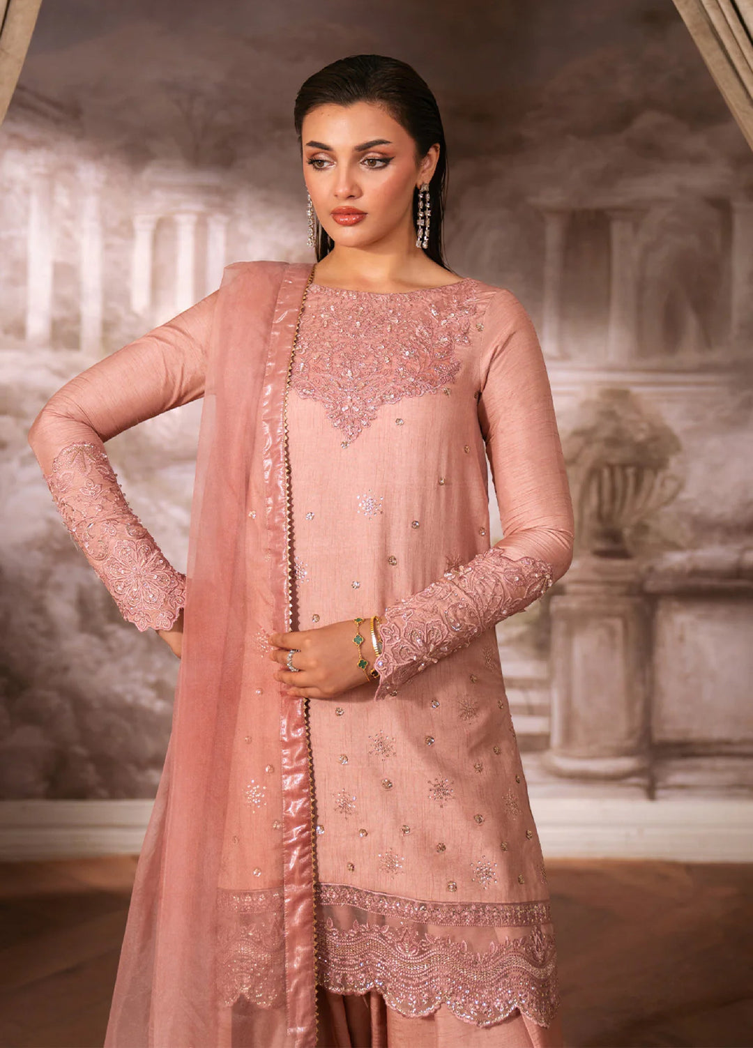 Luxe by Neeshay Pret Korean Raw Silk Fiore - Festive Collection