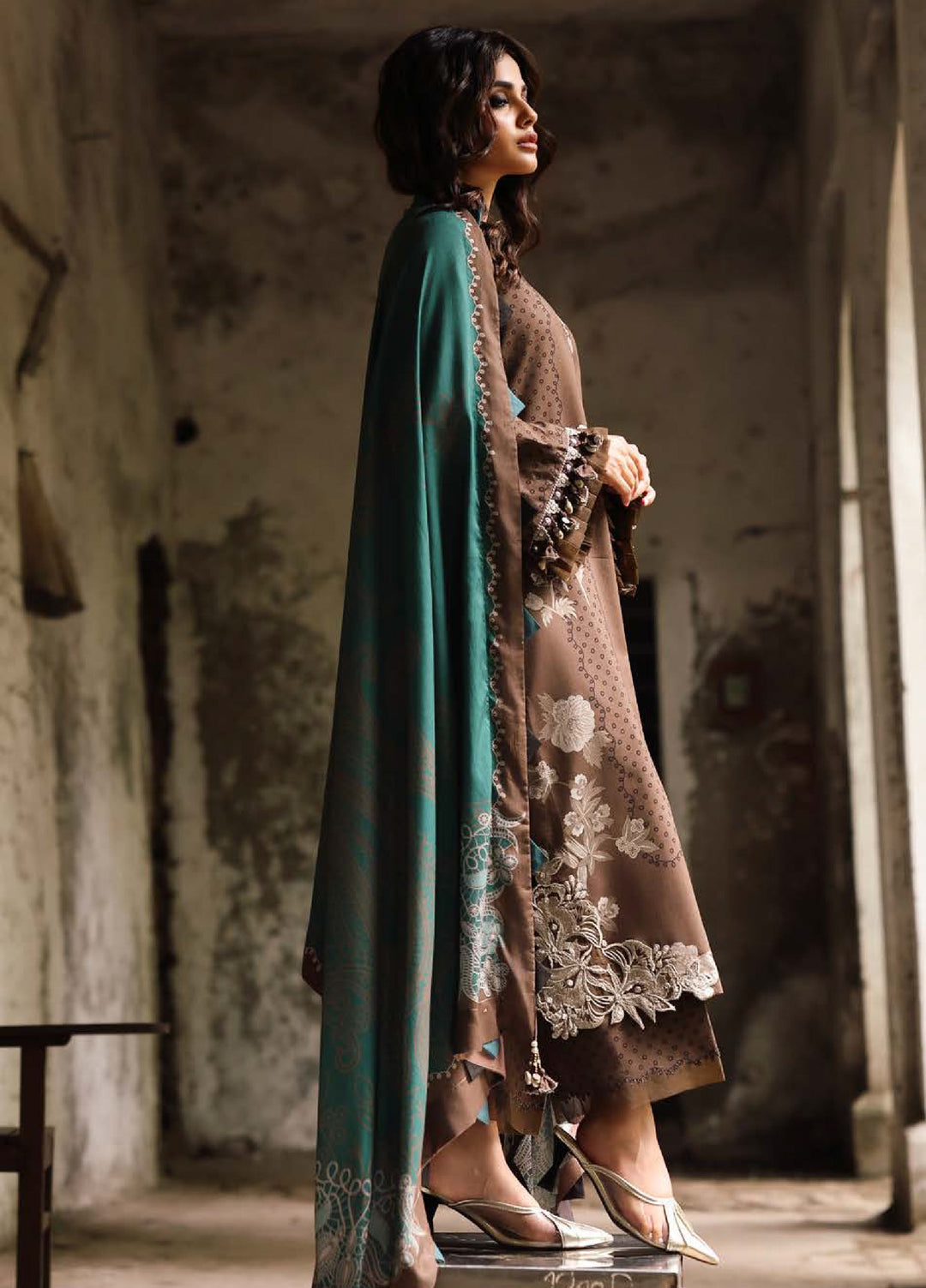 Combination by Charizma Unstitched Winter Collection Vol-02 Linen Printed 3 Piece Suits CZ25CW CCW6-16 - Winter Collection
