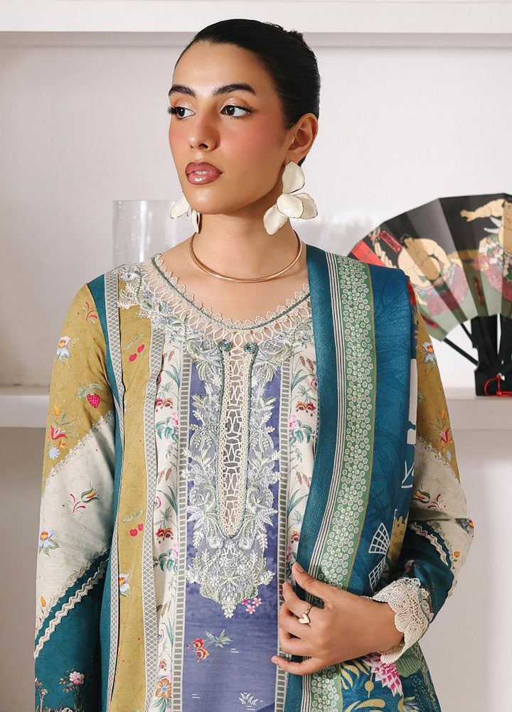 Qprints By Qalamkar Unstitched Linen Printed 3 Piece Suits QLM25PW QW-10 A Alina - Winter Collection