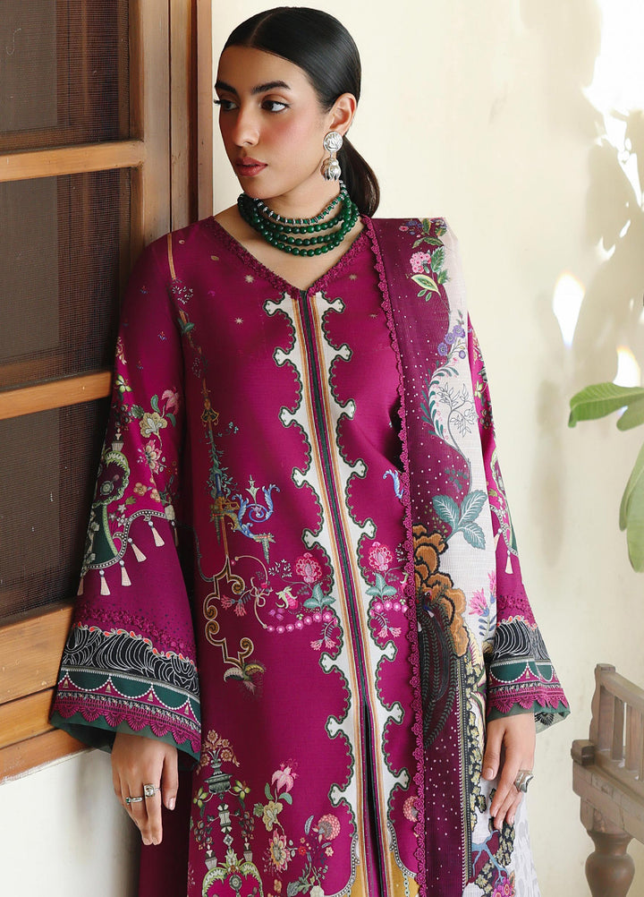 Qprints By Qalamkar Unstitched Linen Printed 3 Piece Suits QLM25PW QW-04 B Lacey - Winter Collection