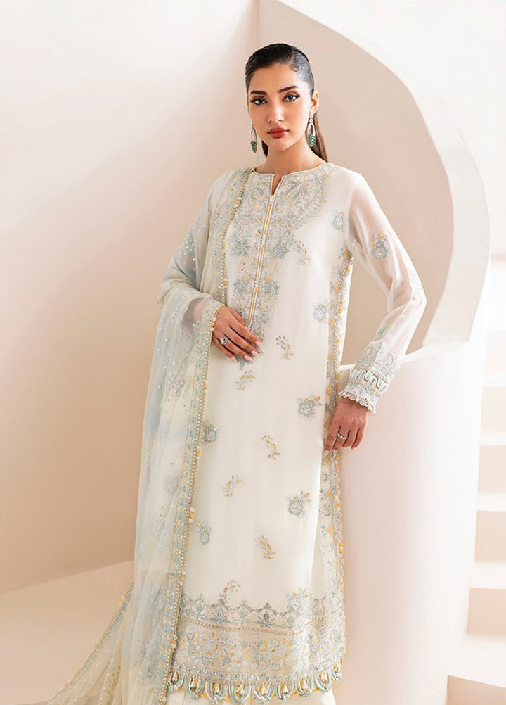 Xenia Formals Unstitched Embroidered Chiffon 3 Piece Suits XE25FU D-09 Nooria - Formal Collection