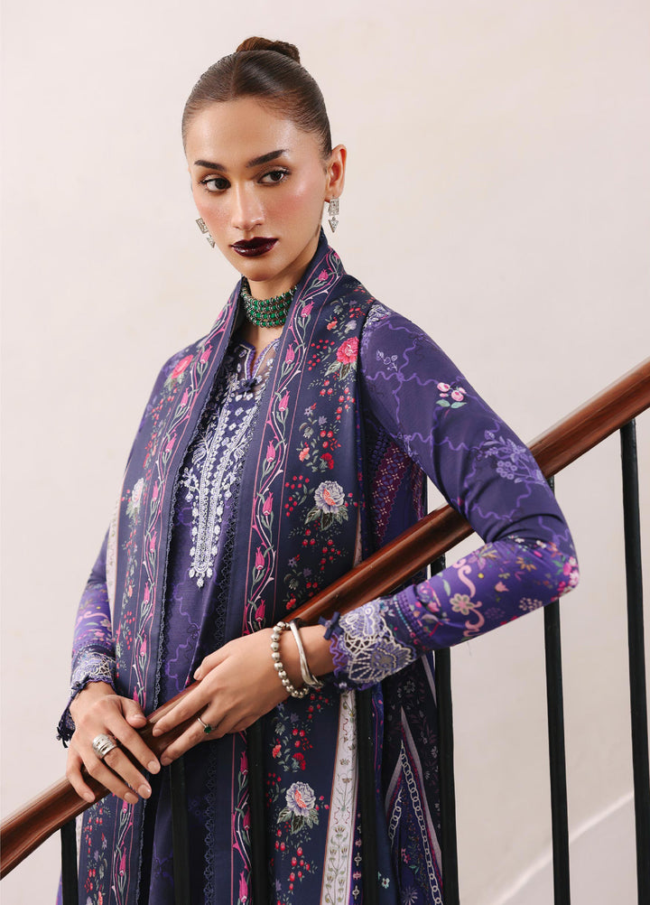 Qprints By Qalamkar Unstitched Linen Printed 3 Piece Suits QLM25PW QW-03B Vanna - Winter Collection