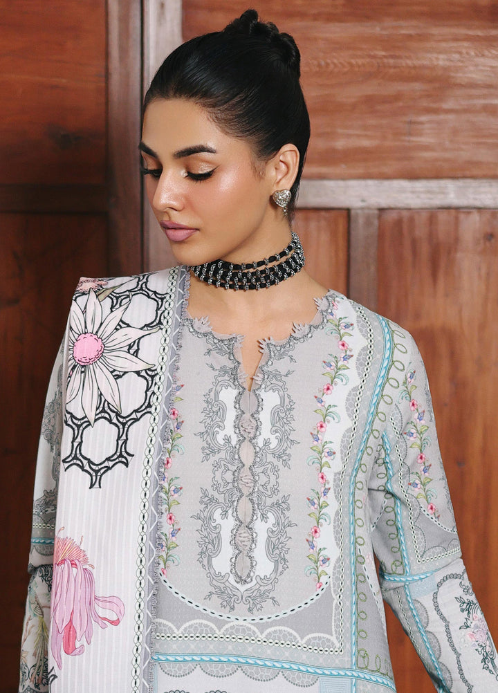 Qprints By Qalamkar Unstitched Linen Printed 3 Piece Suits QLM25PW QW-08 A Marla - Winter Collection