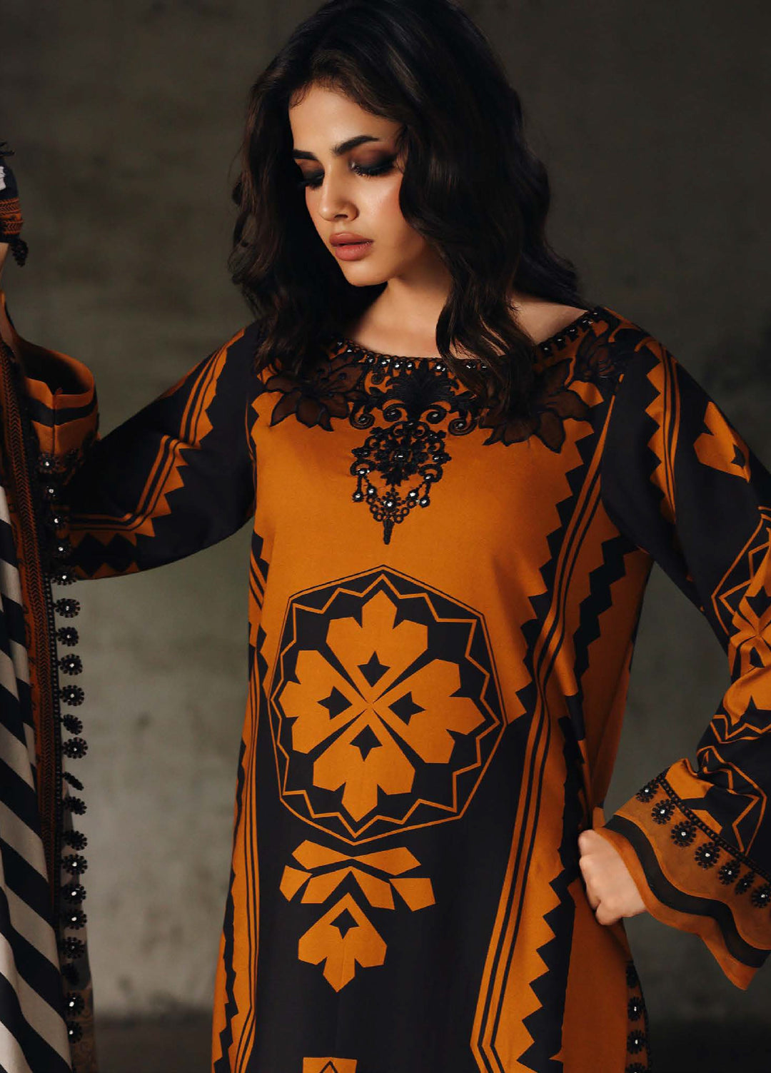 Combination by Charizma Unstitched Winter Collection Vol-02 Linen Printed 3 Piece Suits CZ25CW CCW6-13 - Winter Collection