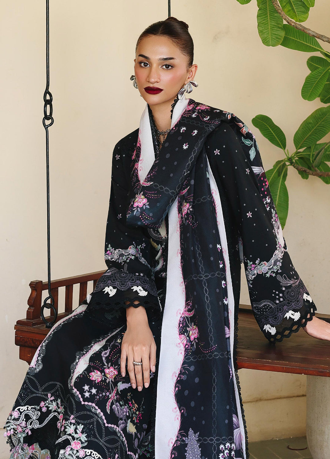 Qprints By Qalamkar Unstitched Linen Printed 3 Piece Suits QLM25PW QW-01 A Tyana - Winter Collection