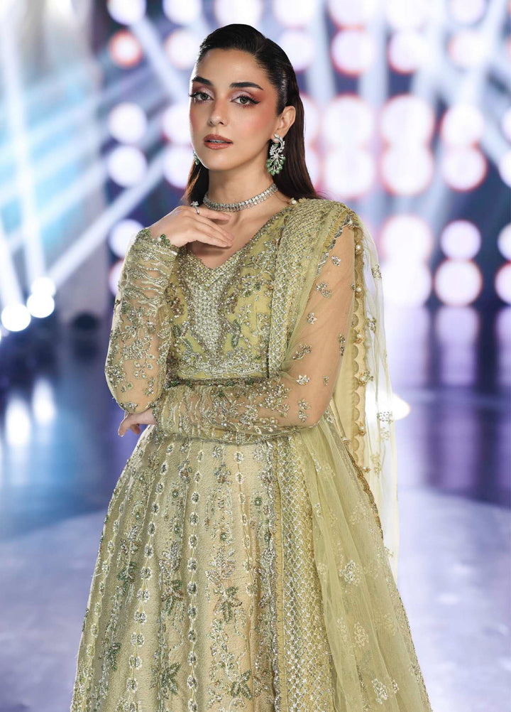 Stardom by Elaf Unstitched Luxury Formals Embroidered Net 3 Piece Suits  EL25SF D-ESH-07 Mint Majesty - Formal Collection