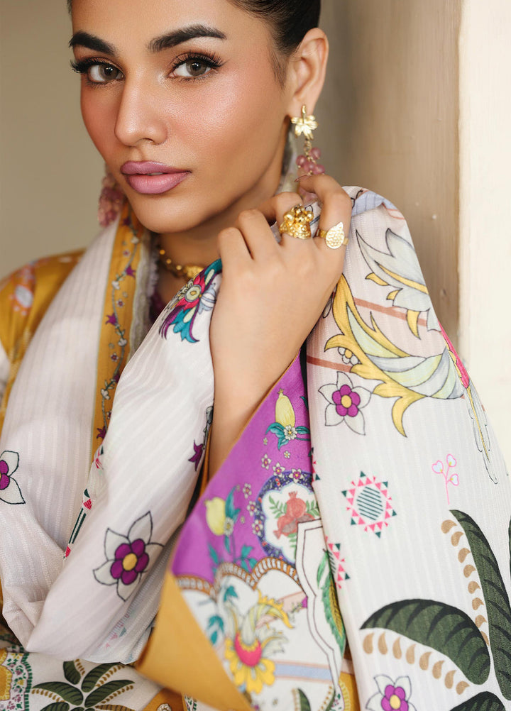 Qprints By Qalamkar Unstitched Linen Printed 3 Piece Suits QLM25PW QW-07 A Celina - Winter Collection