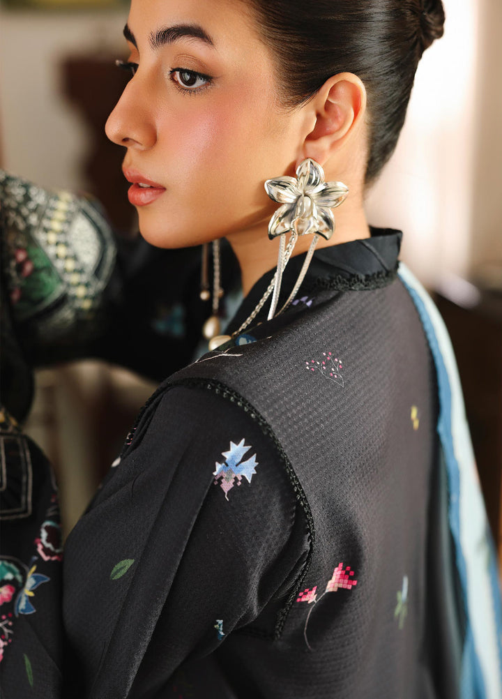 Qprints By Qalamkar Unstitched Linen Printed 3 Piece Suits QLM25PW QW-06 B Skye - Winter Collection