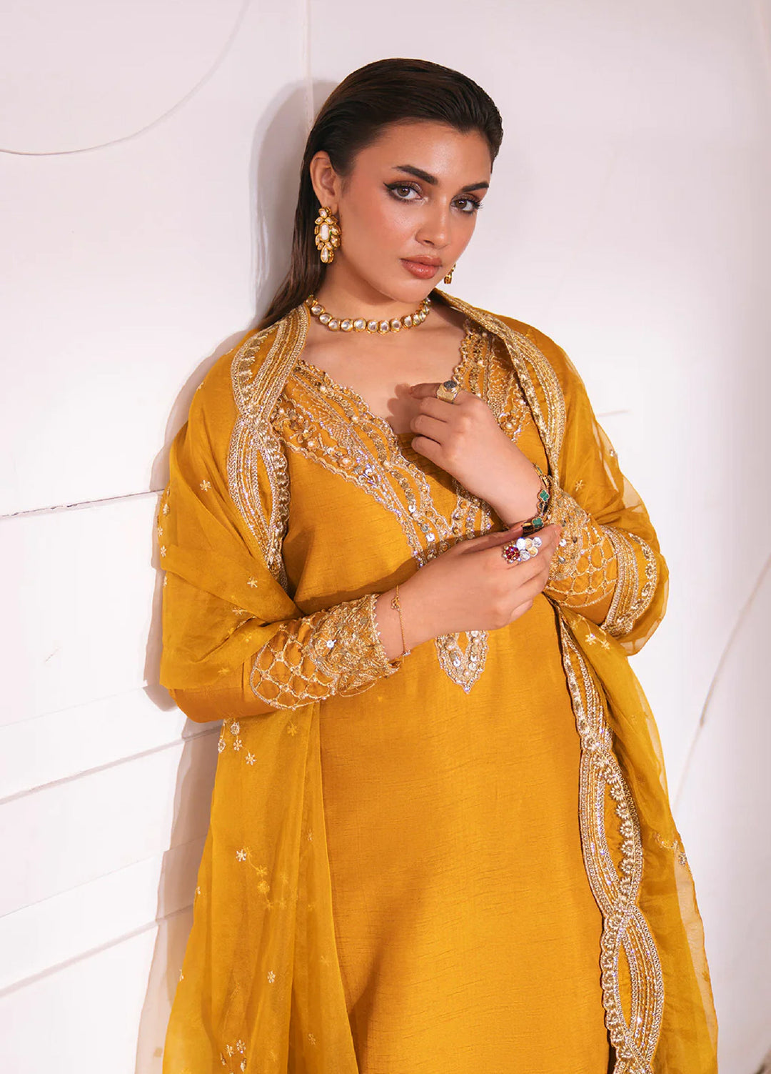 Luxe by Neeshay Pret Korean Raw Silk Solare - Festive Collection