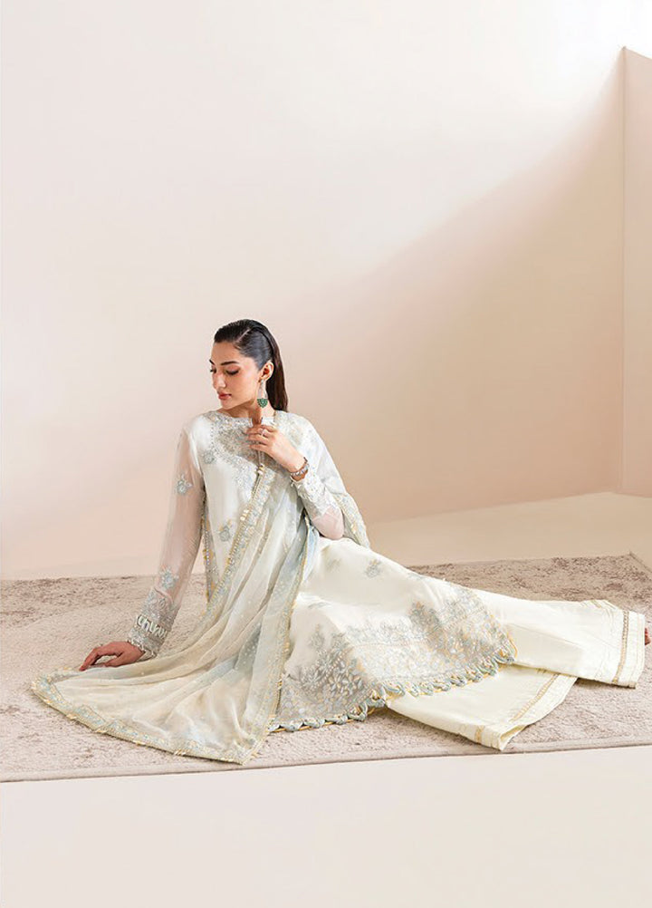 Xenia Formals Unstitched Embroidered Chiffon 3 Piece Suits XE25FU D-09 Nooria - Formal Collection