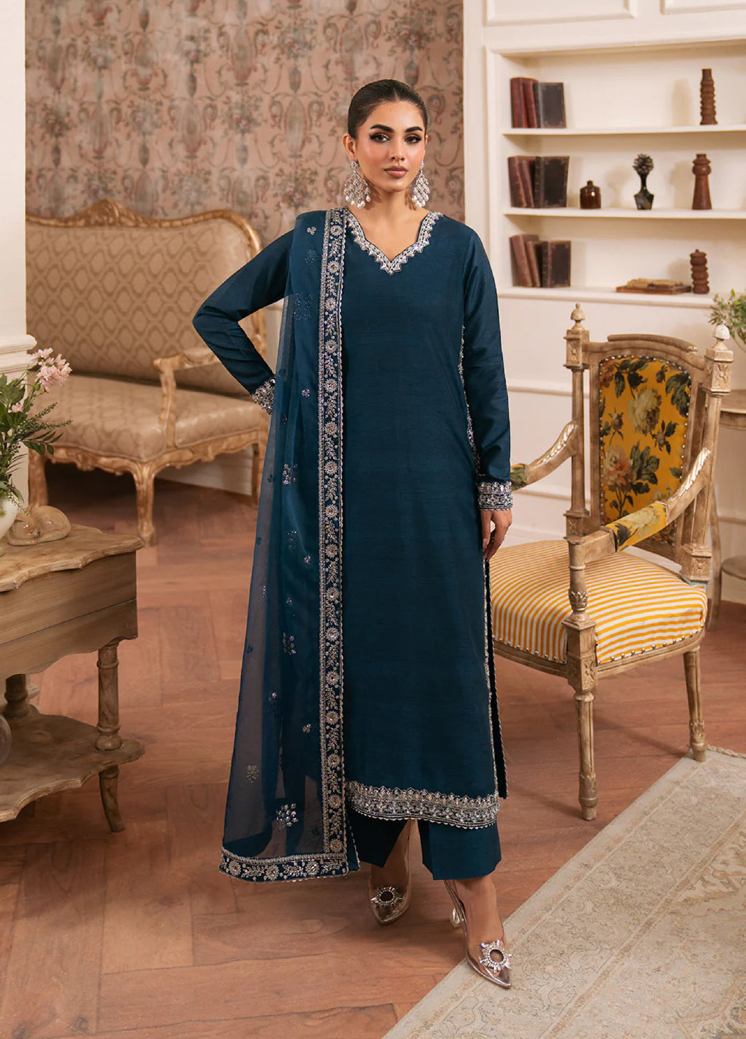 Luxe by Neeshay Pret Korean Raw Silk Seraya - Festive Collection