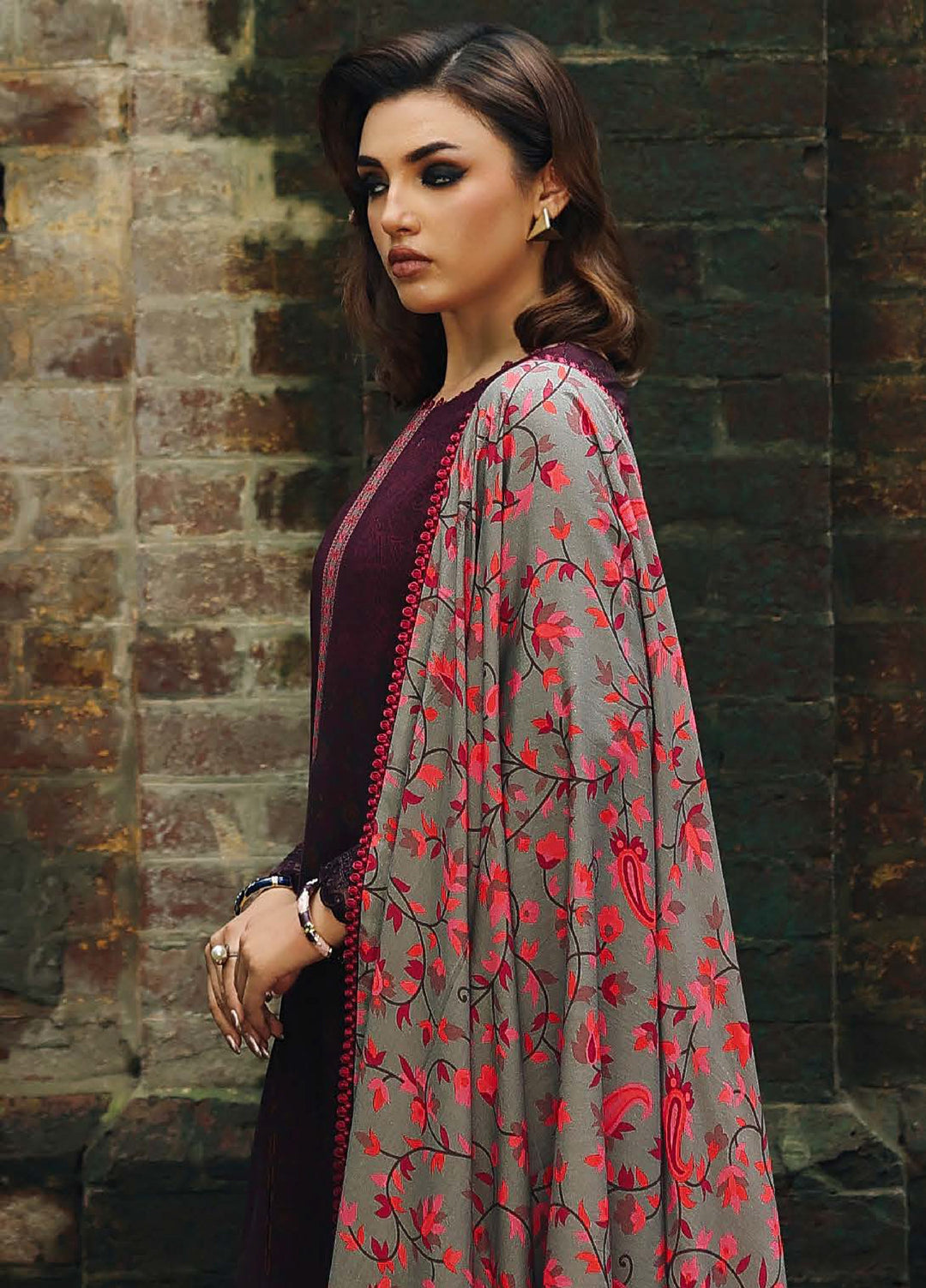 Combination by Charizma Unstitched Winter Collection Vol-02 Linen Printed 3 Piece Suits CZ25CW CCW6-17 - Winter Collection