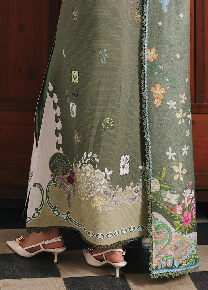 Qprints By Qalamkar Unstitched Linen Embroidered Digital Printed  3 Piece Suits QLM25PW QW-09 A Khanza - Winter Collection