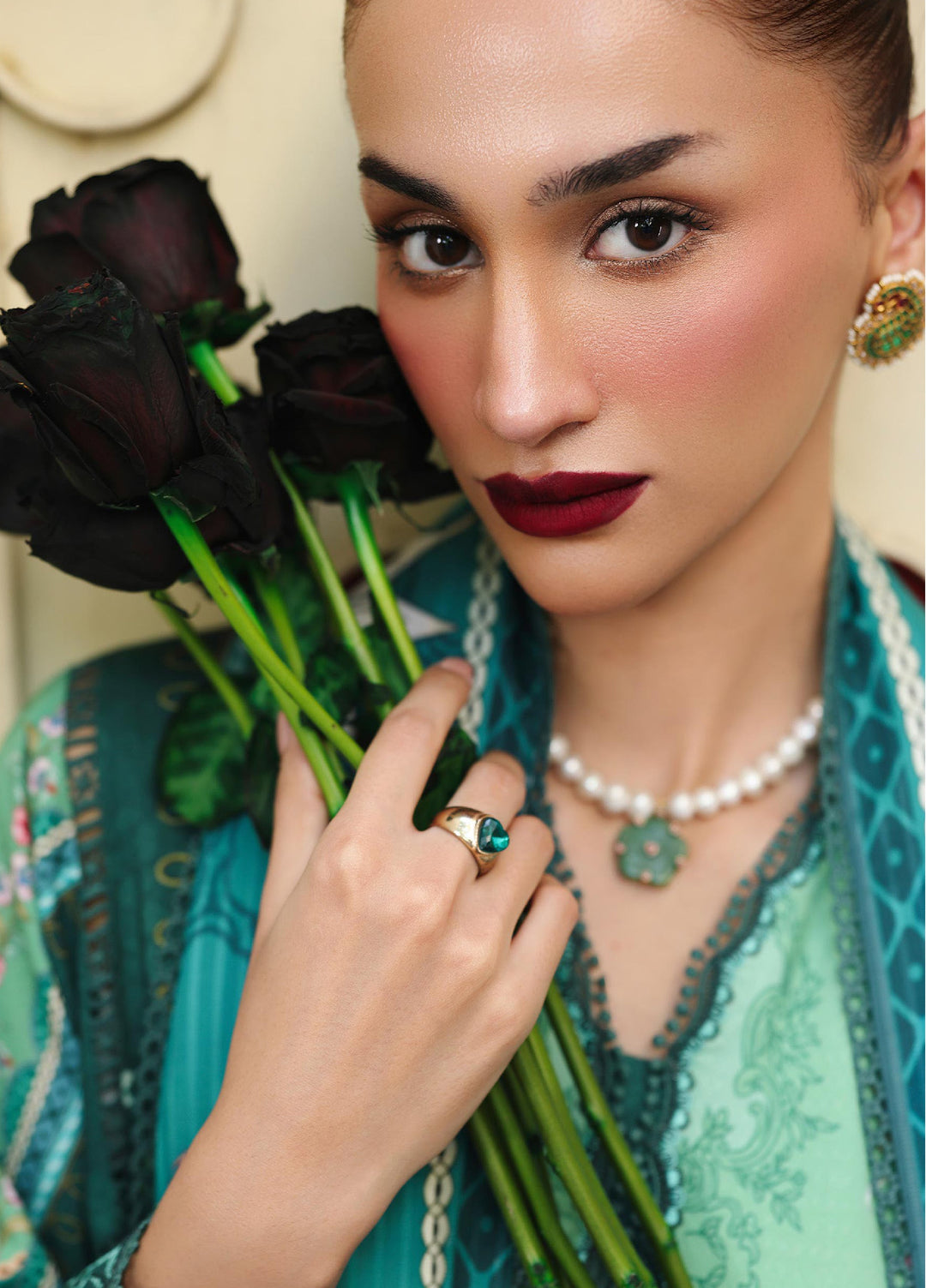 Qprints By Qalamkar Unstitched Linen Printed 3 Piece Suits QLM25PW QW-08 B Anika - Winter Collection