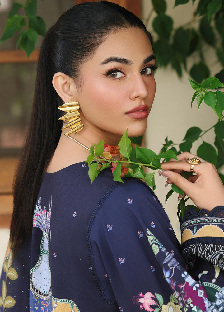 Qprints By Qalamkar Unstitched Linen Printed 3 Piece Suits QLM25PW QW-04 A Allan - Winter Collection