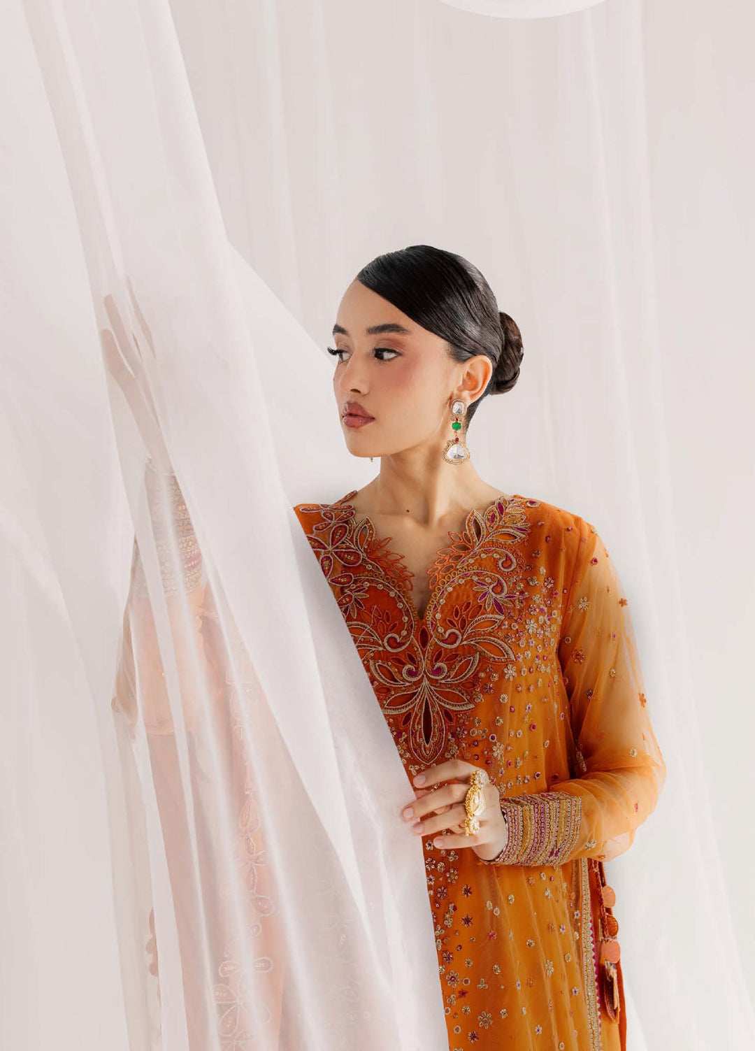 Nureh Women RTW Embroidered Net 3 Piece Suit NU26RF NP-817 - Festive Collection