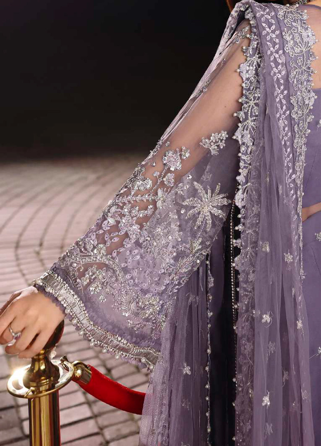 Stardom by Elaf Unstitched Luxury Formals Embroidered Organza 3 Piece Suits  EL25SF D-ESH-04 Muse - Formal Collection