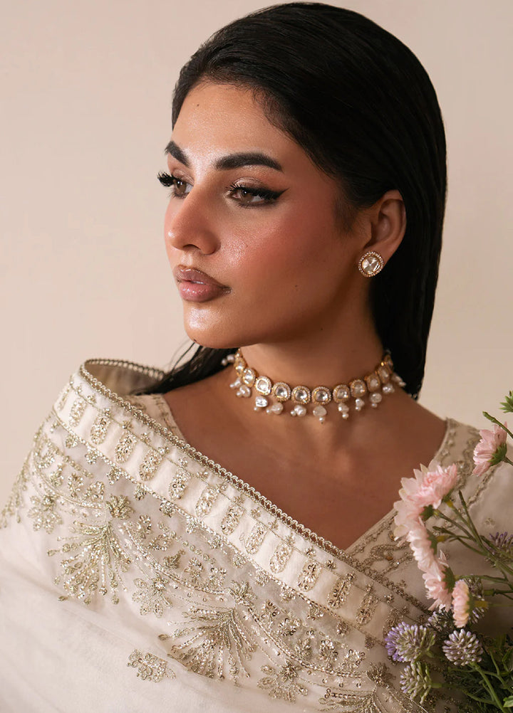 Luxe by Neeshay Pret Korean Raw Silk Ivoria - Festive Collection