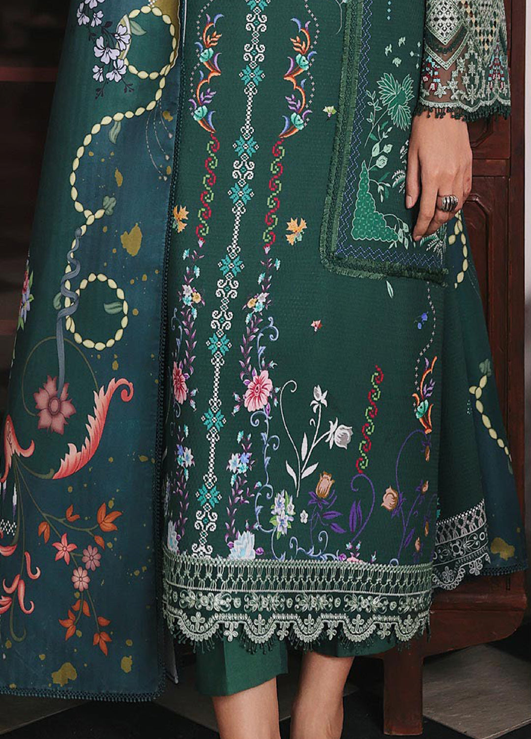 Qprints By Qalamkar Unstitched Linen Printed 3 Piece Suits QLM25PW QW-06 A Karla - Winter Collection