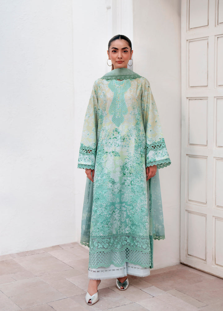 Sunspell by Afrozeh Unstitched Embroidered Lawn 3 Piece Suit AF26USL AURYN ZWU-0116-3PO - Festive Collection