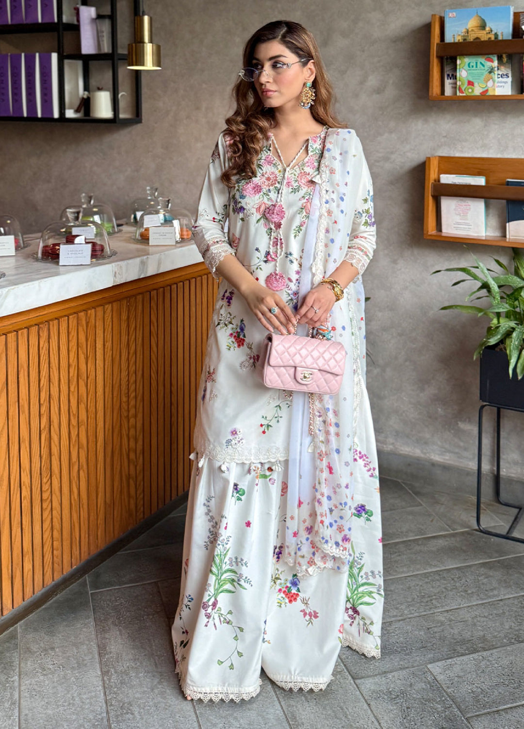 Sardinia Unstitched Embroidered Lawn 3 Piece Suit SRD26ULF D-9 WILD FLOWER - Festive Collection