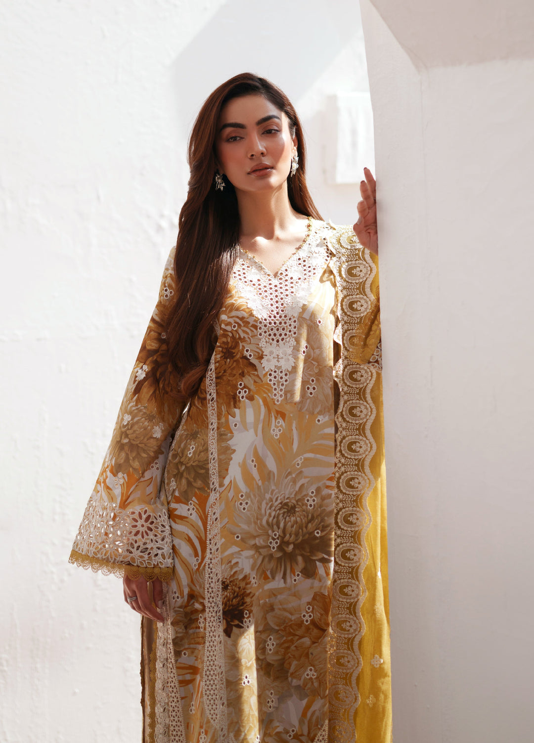 Sunspell by Afrozeh Unstitched Embroidered Lawn 3 Piece Suit AF26USL CALYRA ZWU-0119-3PO - Festive Collection