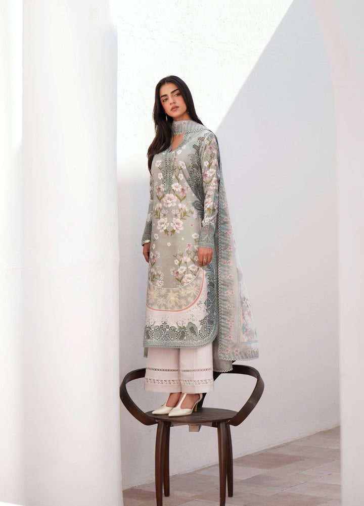 Sunspell by Afrozeh Unstitched Embroidered Lawn 3 Piece Suit AF26USL LUMIEREH ZWU-0118-3PO - Festive Collection