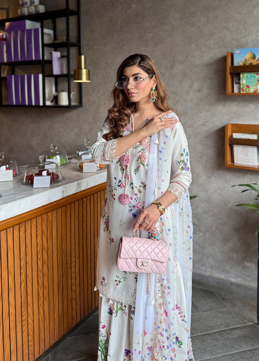 Sardinia Unstitched Embroidered Lawn 3 Piece Suit SRD26ULF D-9 WILD FLOWER - Festive Collection