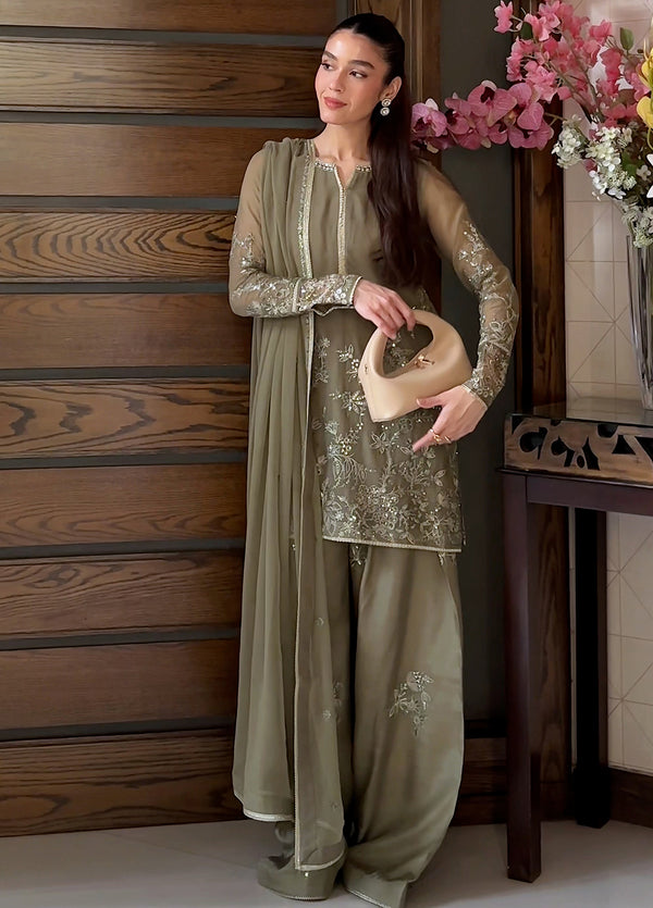 Maison d'or by Sahane RTW Embroidered Chiffon 3 Piece Suit CT 27003P Chelye - Festive Collection