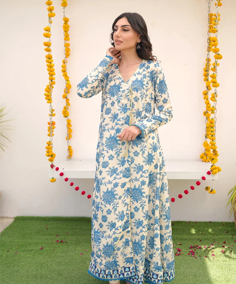 Dhaga Women Pret Printed 1 Piece Jacquard Chandni DHFF05 - Summer Collection