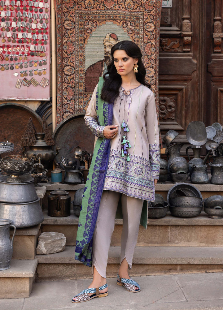 Lueur D Orient by Esmel Unstitched Viscose Suits 3 Piece EML25LW D-04 Liora - Winter Collection