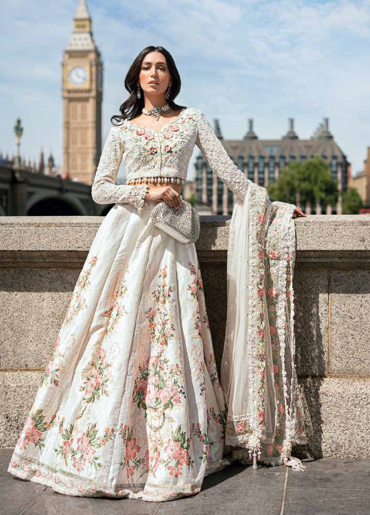 Soiree by Maria B Unstitched Raw Silk Embroidered Suits 3 Piece MB25SF D-2 - Formals Collection