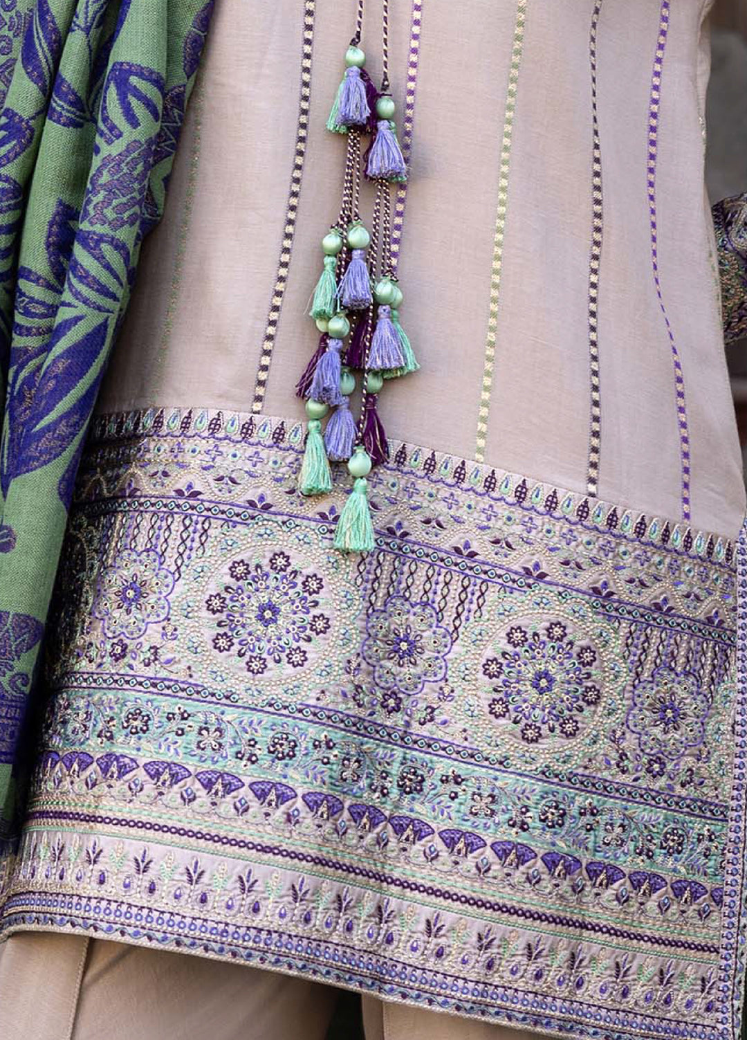 Lueur D Orient by Esmel Unstitched Viscose Suits 3 Piece EML25LW D-04 Liora - Winter Collection