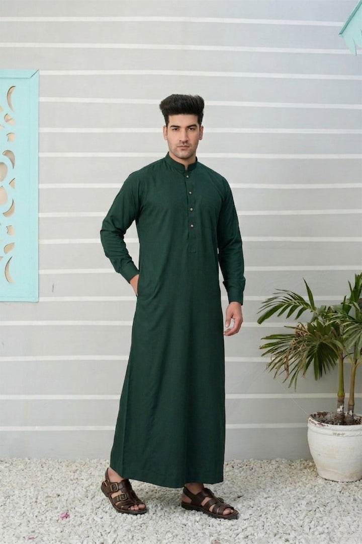 Royal Arabic Jubba by Edge Republic Mens RTW Solids Cotton Viscose 2 Piece Suit JB 024 Festive Collection
