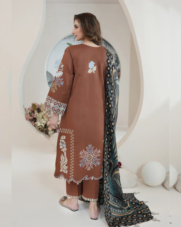 Atiya Irfan Women RTW Embroidered Lawn 3 Piece Suit SL-04 - Summer Collection