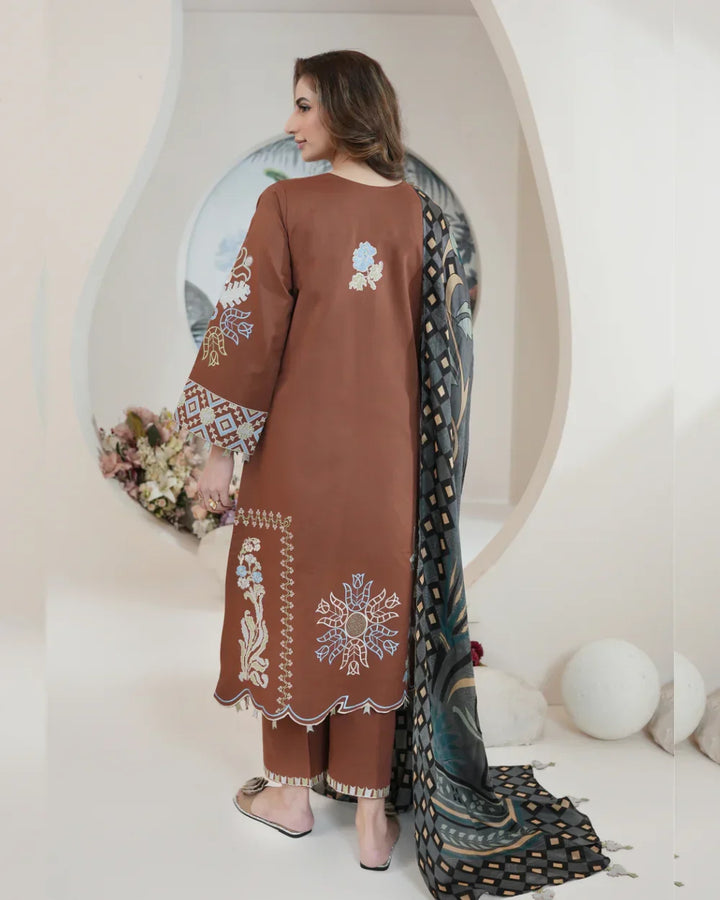 Atiya Irfan Women RTW Embroidered Lawn 3 Piece Suit SL-04 - Summer Collection