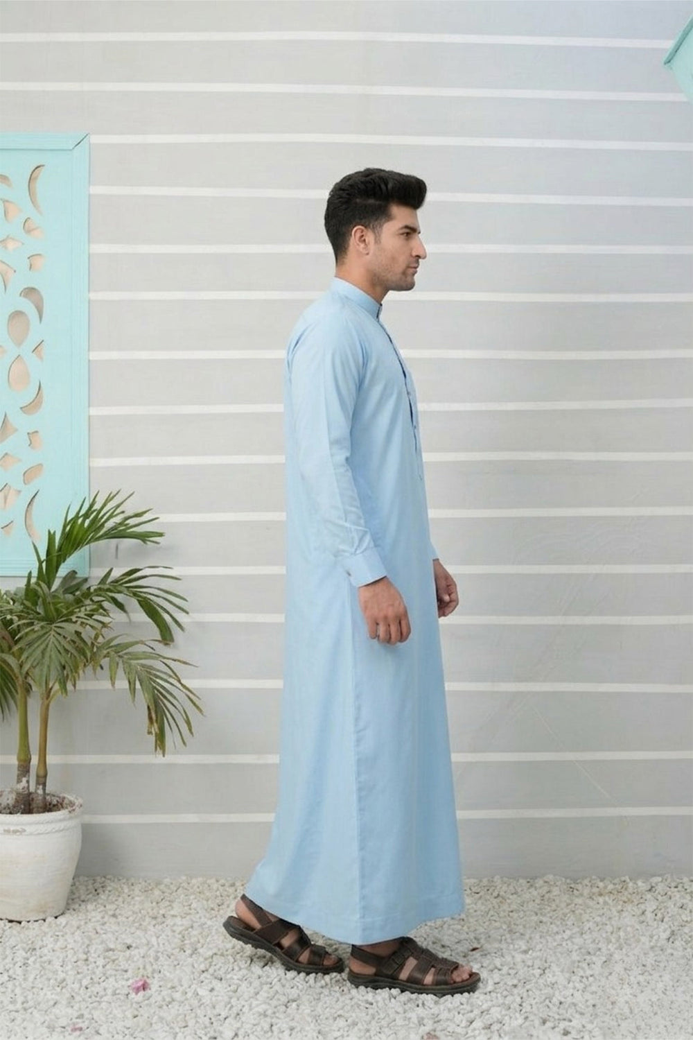 Royal Arabic Jubba by Edge Republic Mens RTW Solids Cotton Viscose 2 Piece Suit JB 026 Festive Collection