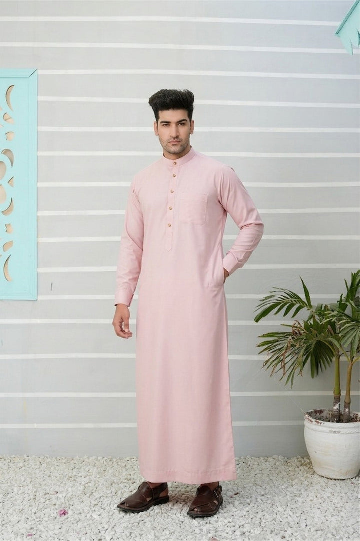 Royal Arabic Jubba by Edge Republic Mens RTW Solids Cotton Viscose 2 Piece Suit JB 028 Festive Collection