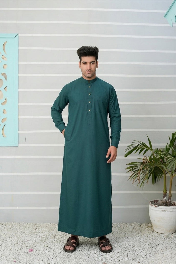 Royal Arabic Jubba by Edge Republic Mens RTW Solids Cotton Viscose 2 Piece Suit JB 021 Festive Collection