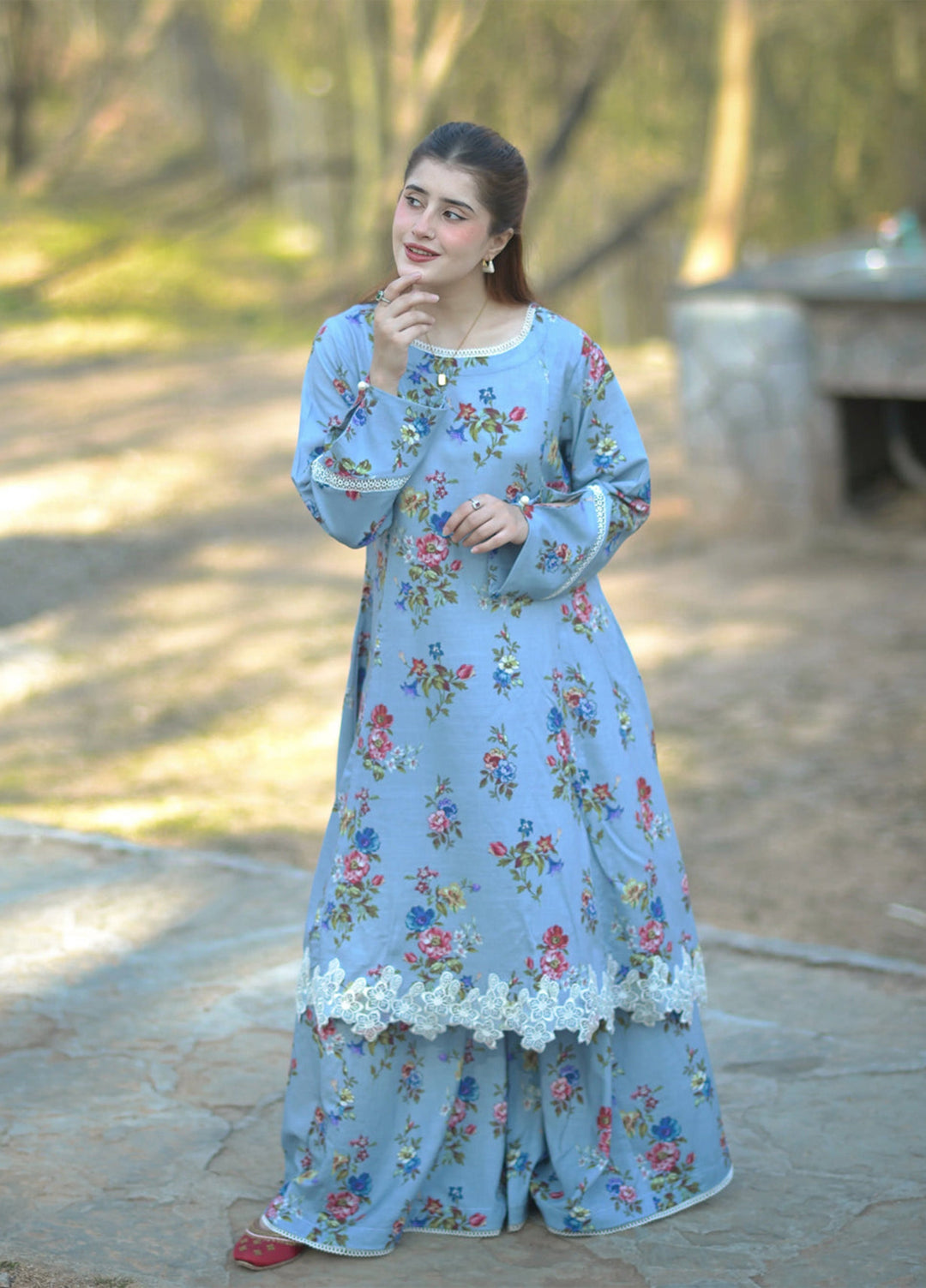 Urban Cut RTW Embroidered Cotton Co-Ord Sets Suit C-36 - Casual Collection
