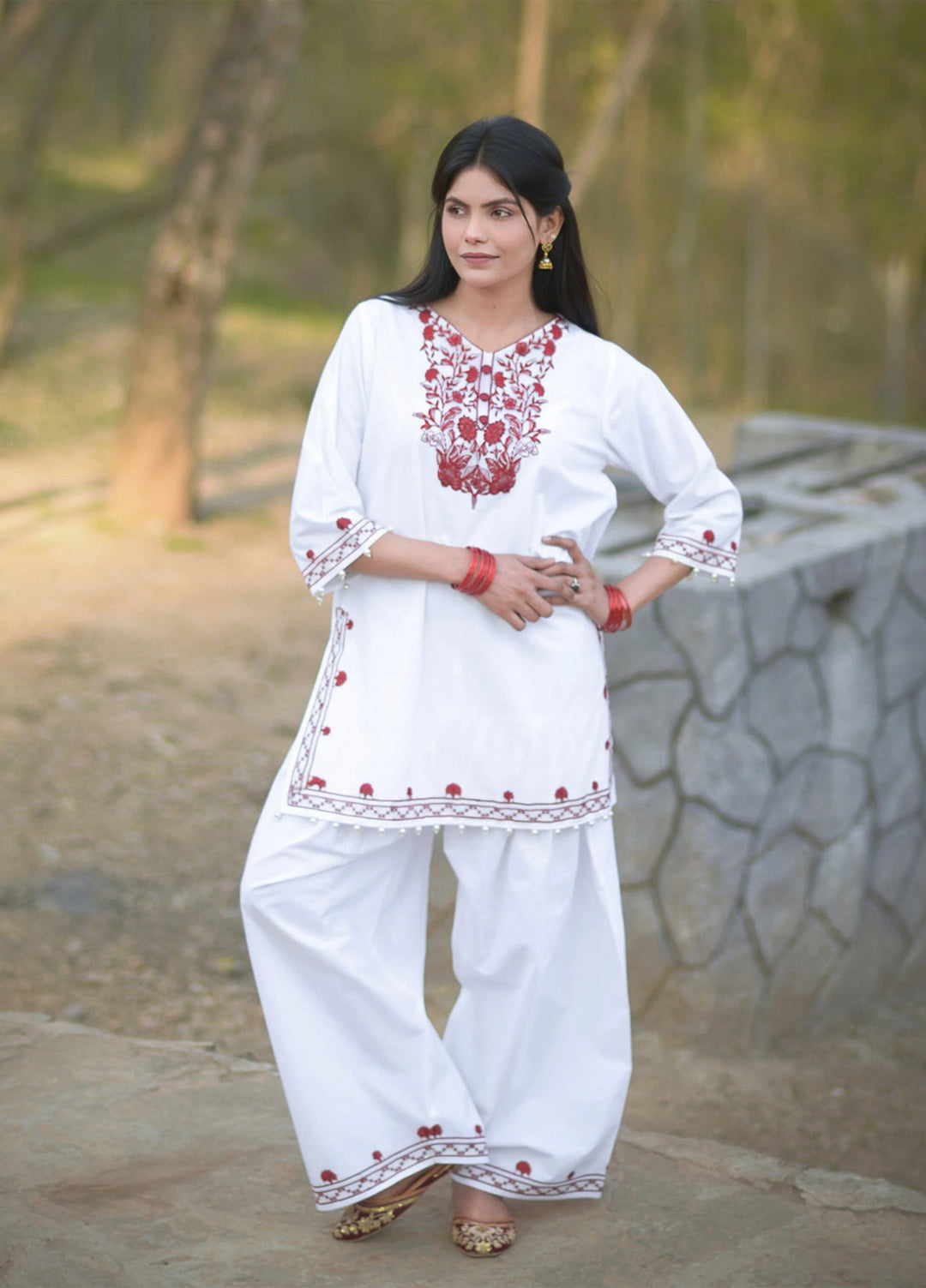 Urban Cut RTW Embroidered Cotton Co-Ord Sets Suit C-42 - Casual Collection
