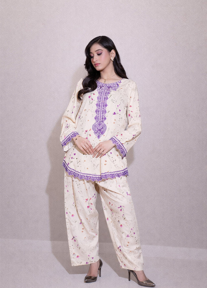 Urban Cut RTW Embroidered Cotton Co-Ord Sets Suit C-43 - Casual Collection