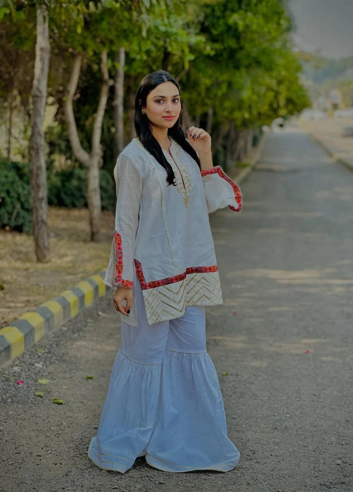 Urban Cut RTW Embroidered Cotton Co-Ord Sets Suit C-47 - Casual Collection